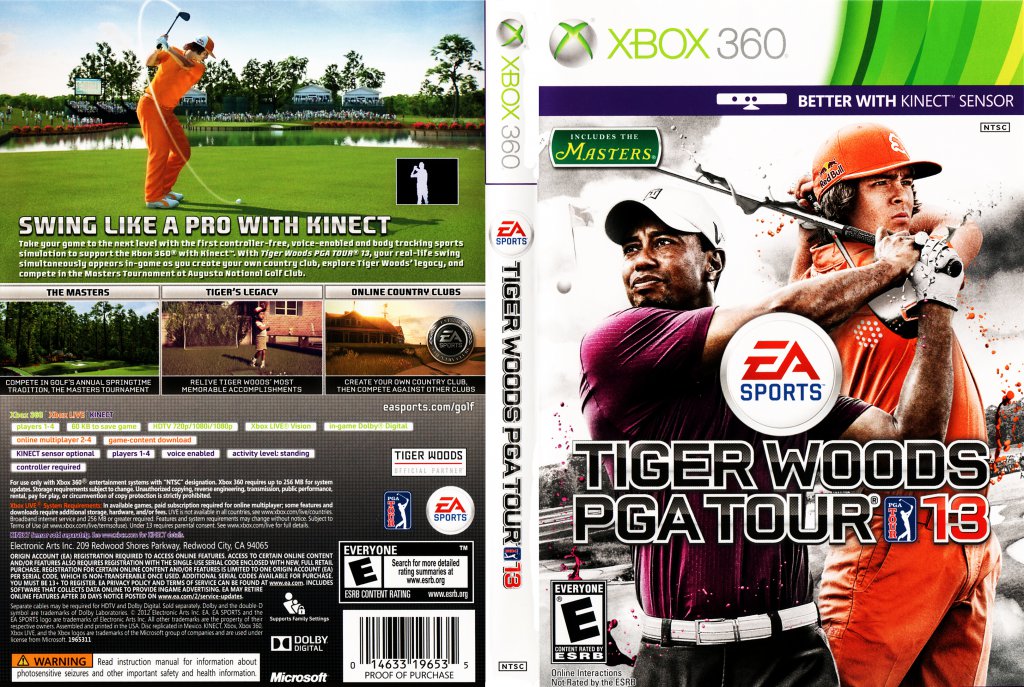 tiger woods pga tour 13 xbox 360