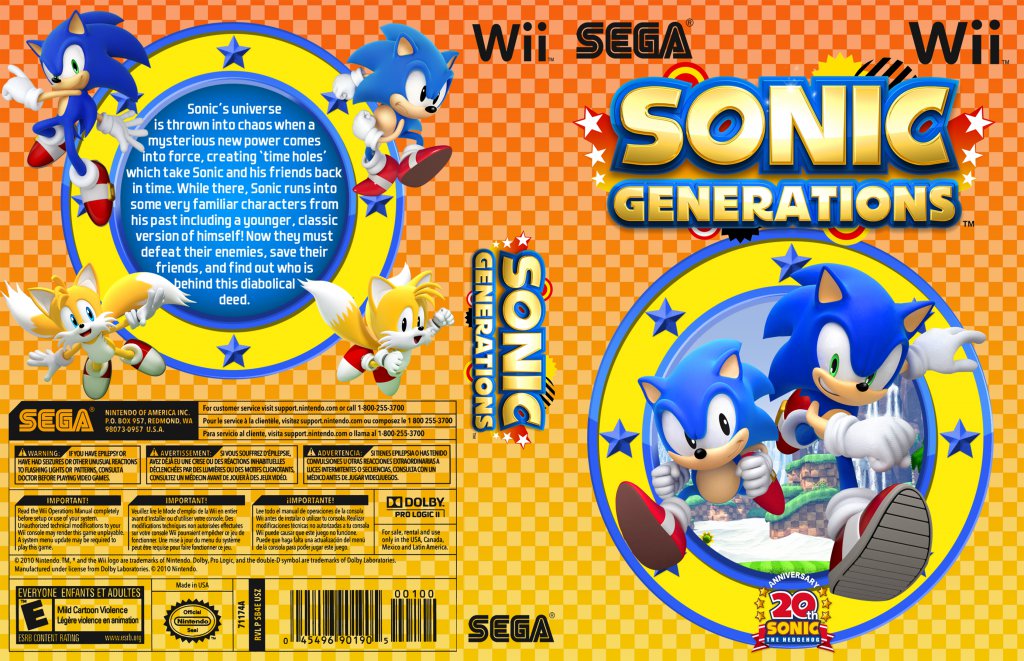 Sonic generations xbox. Sonic Nintendo Wii диск. Sonic Generations диск ПК. Sonic Generations DVD. Sonic Generations обложка с диском.