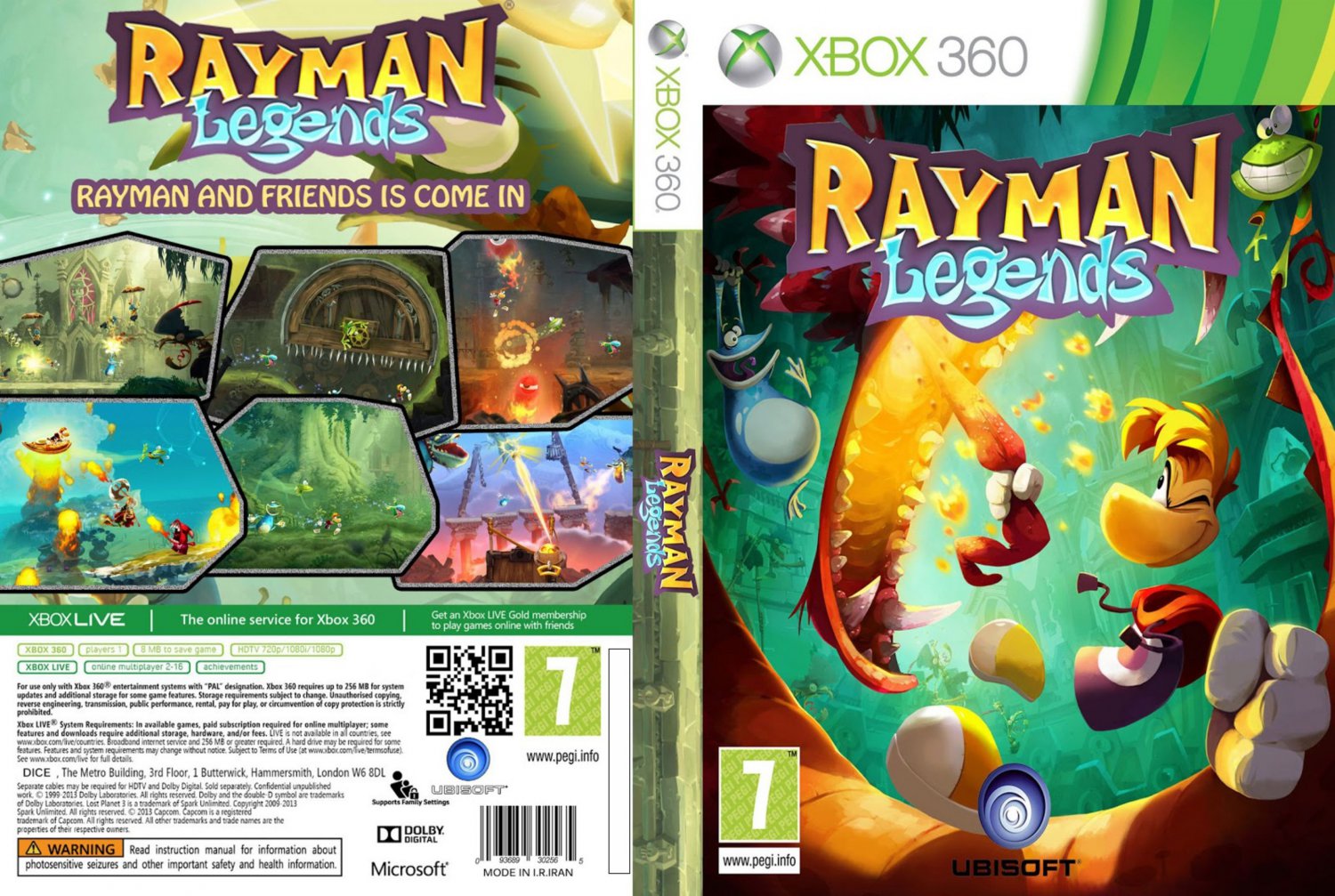 Код игры 360. Рейман легенд Xbox 360. Рейман Легендс иксбокс 360. Rayman Origins (Xbox 360). Обложка Rayman Legends на Xbox.