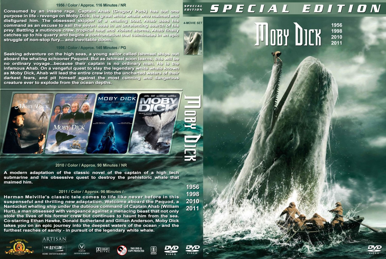 Moby dick game manuals covers playstation
