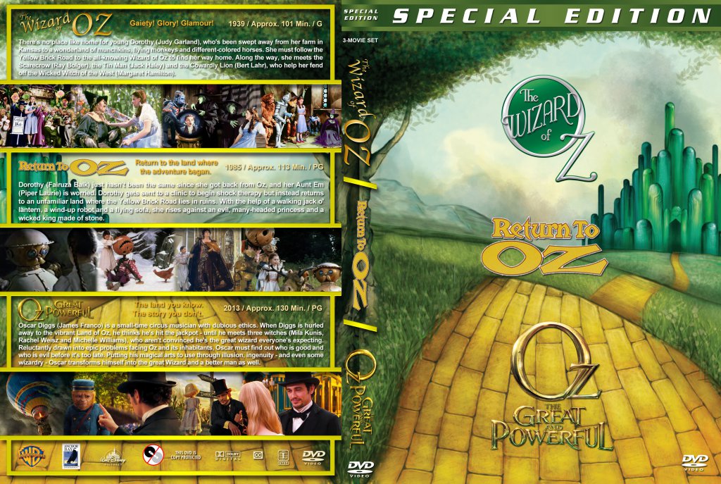 The Wizard Of Oz / Return to Oz / OZ: The Great And Powerful