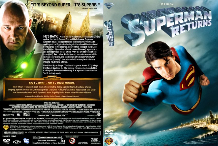 Superman Returns Movie DVD Custom Covers 348SupermanReturns1 DVD Covers