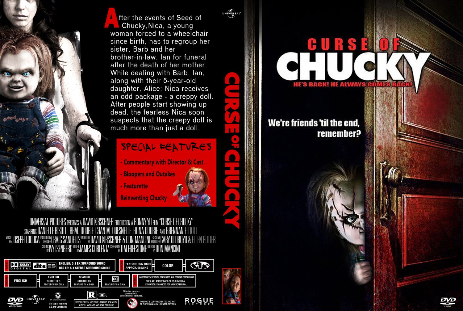 Curse Of Chucky- Movie DVD Custom Covers - Curse Of Chucky 2013 Custom Cove...