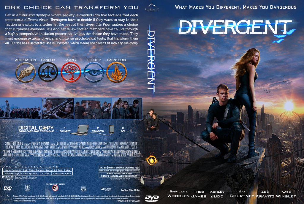 divergent dvd poster