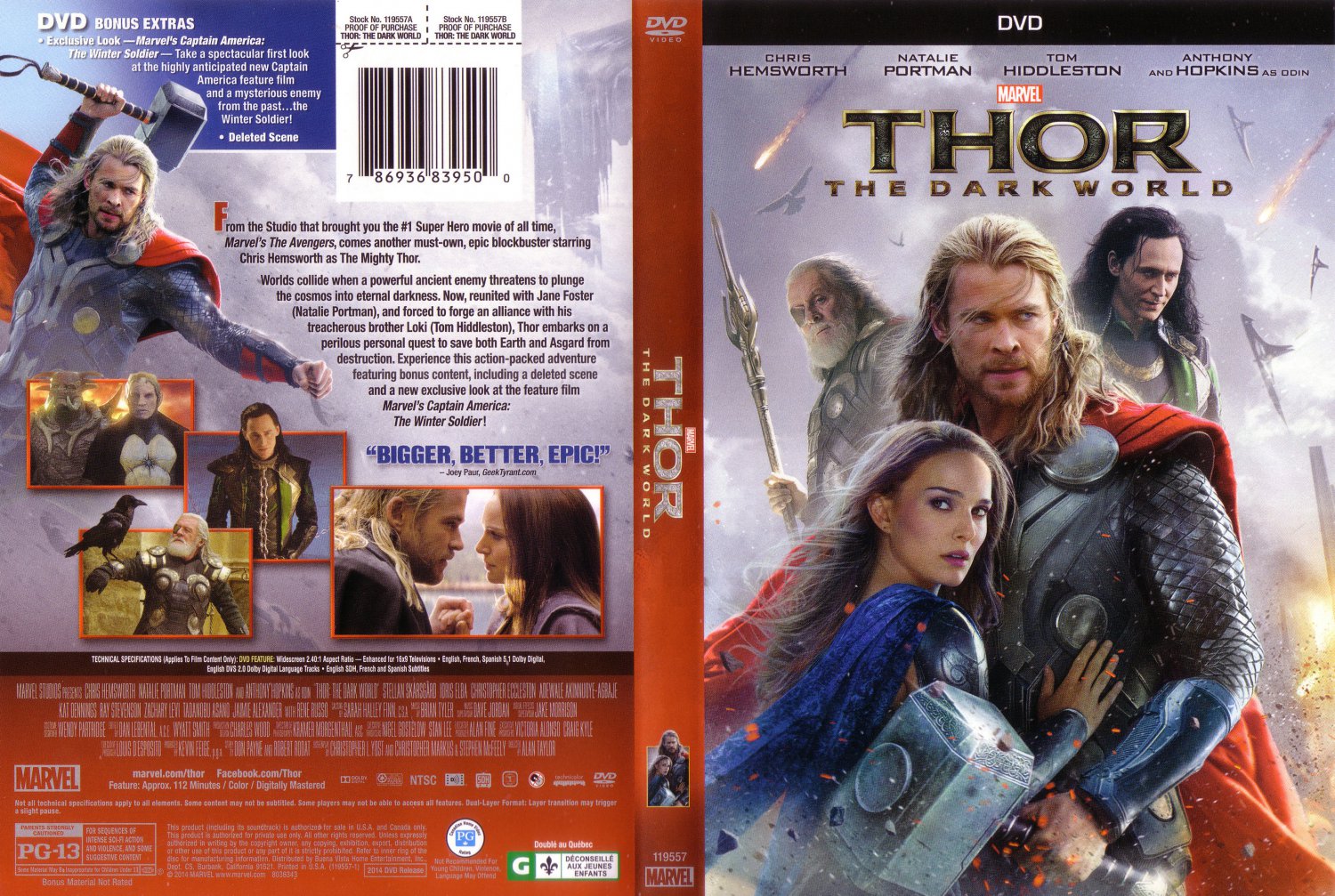 Thor The Dark World- Movie DVD Scanned Covers - Thor The Dark World 2013 Sc...