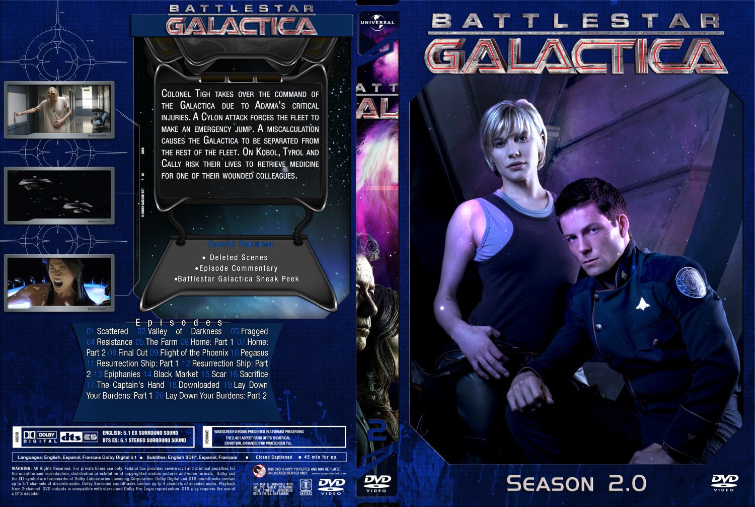 Battlestar Galactica Complete 2 Cover Set