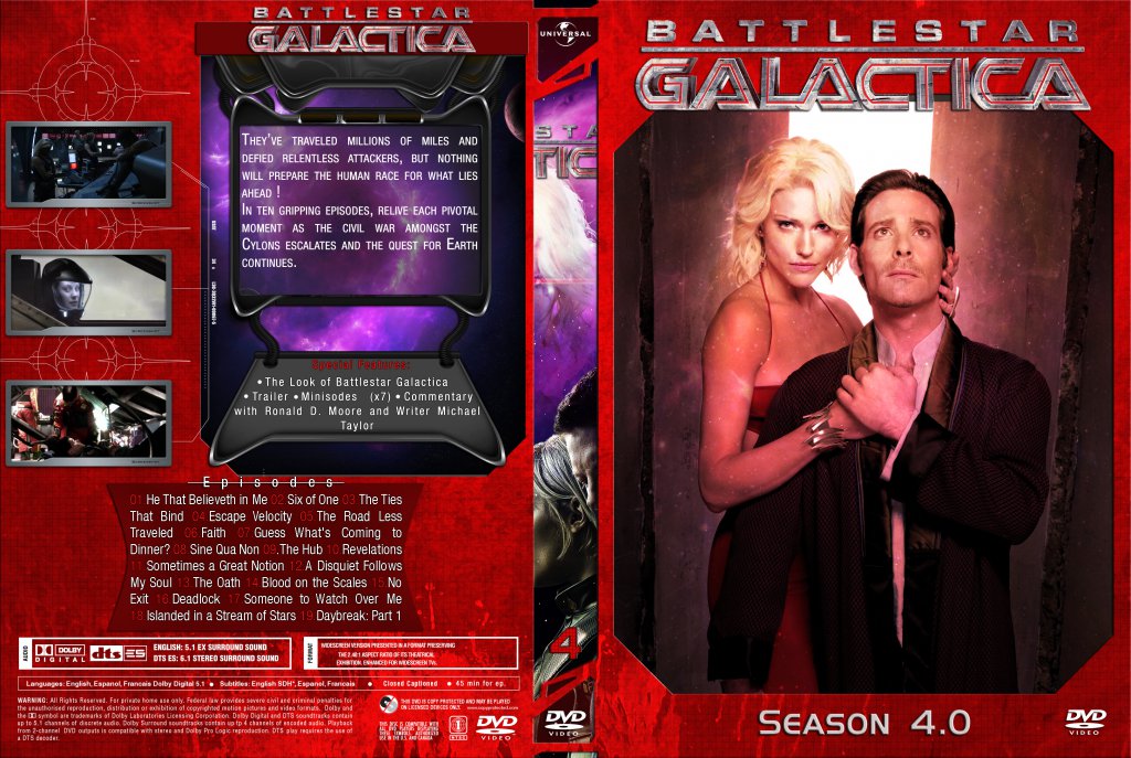 Battlestar Galactica 4 Complete Cover Set