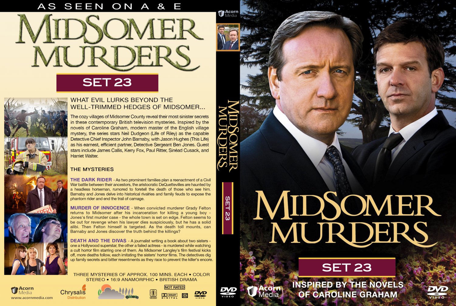 Midsomer Murders - Set 23 - TV DVD Custom Covers - Midsomer Murders-23