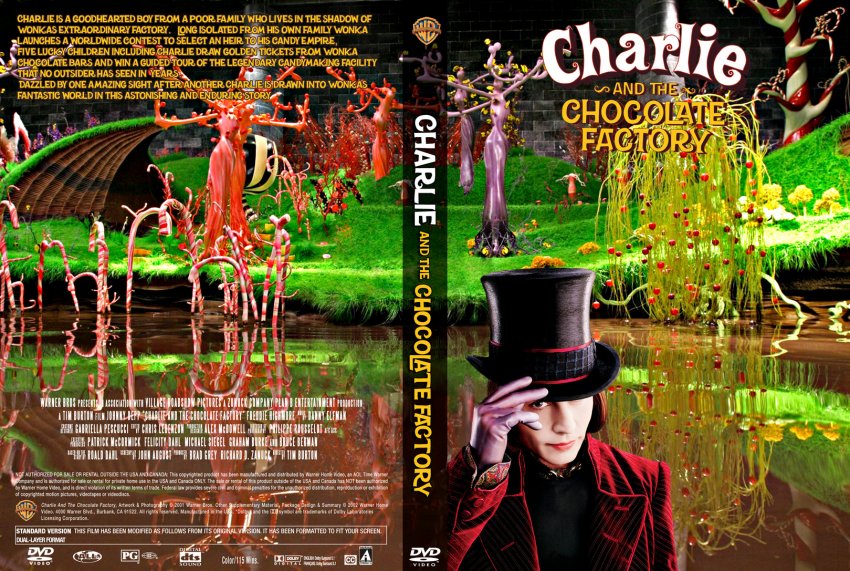 Charlie And The Chocolate Factory- Movie DVD Custom Covers - 370Charlie...