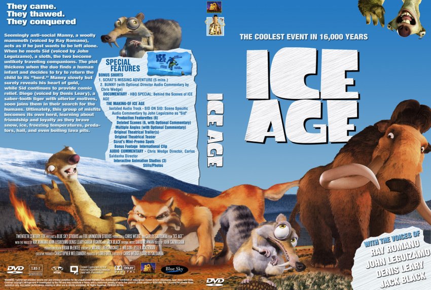 Ice Age- Movie DVD Custom Covers - 376iceage stalker :: DVD Covers.
