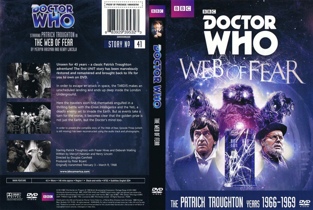 Doctor Who The Web Of Fear Tv Dvd Scanned Covers Doctor Who The