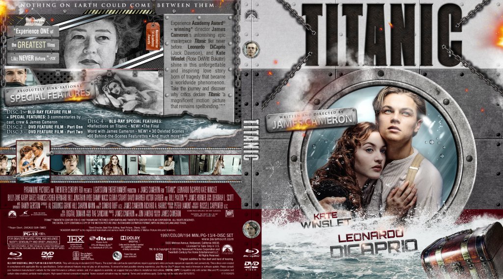 Titanic - Movie Blu-Ray Custom Covers - Titanic Blu-Ray Cover :: DVD Covers