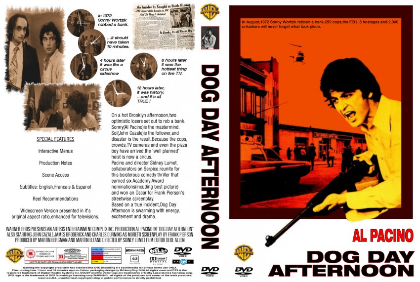 Dog Day Afternoon - Movie DVD Custom Covers - 4044DOG DAY :: DVD Covers