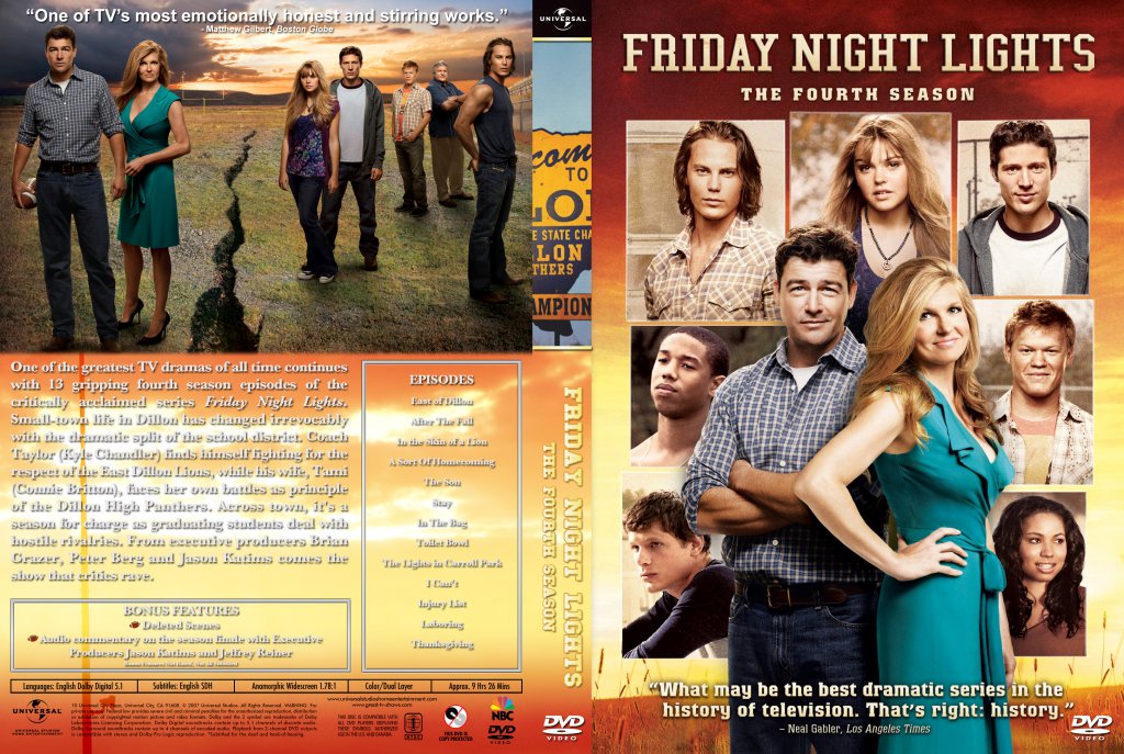 Friday Night Lights - Season 4- TV DVD Custom Covers - FNL-S4 :: DVD Covers...