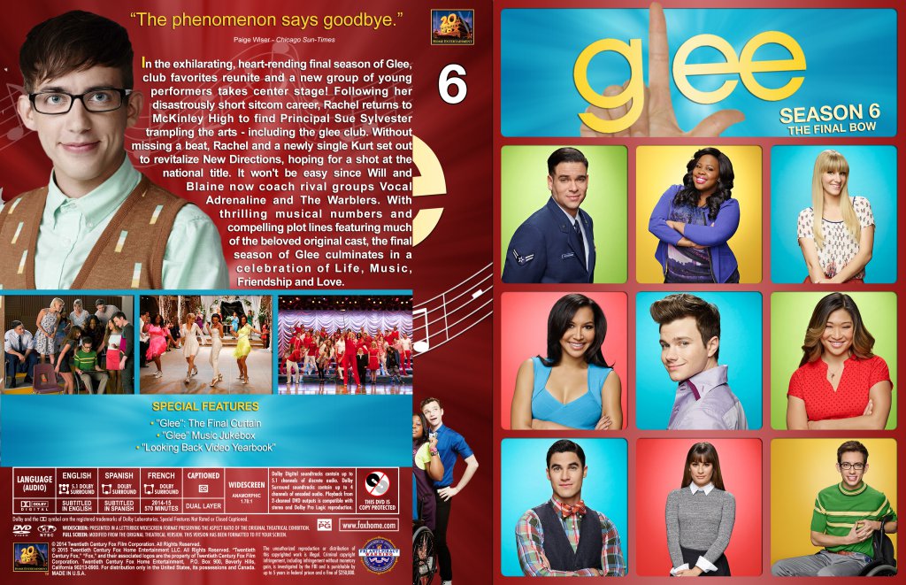 Glee - Season 6 - TV DVD Custom Covers - Glee-lg-S6 :: DVD Covers