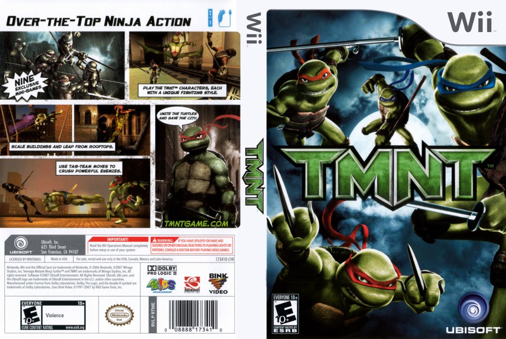 teenage mutant ninja turtles wii game