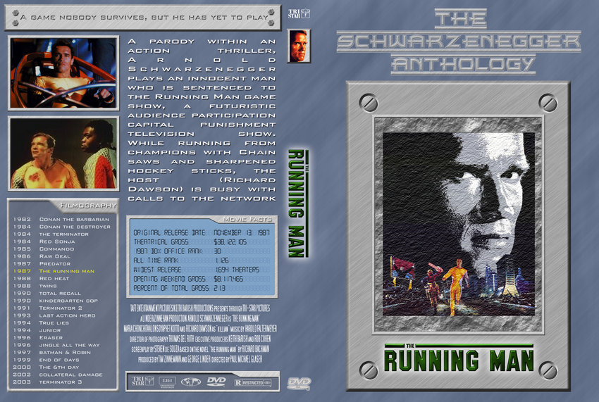 The Running Man - Movie DVD Custom Covers - 475The Running Man :: DVD