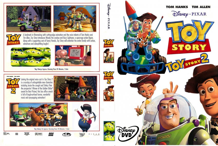 Tot Story 1 & 2 - Movie DVD Custom Covers - 5453toy story final :: DVD ...