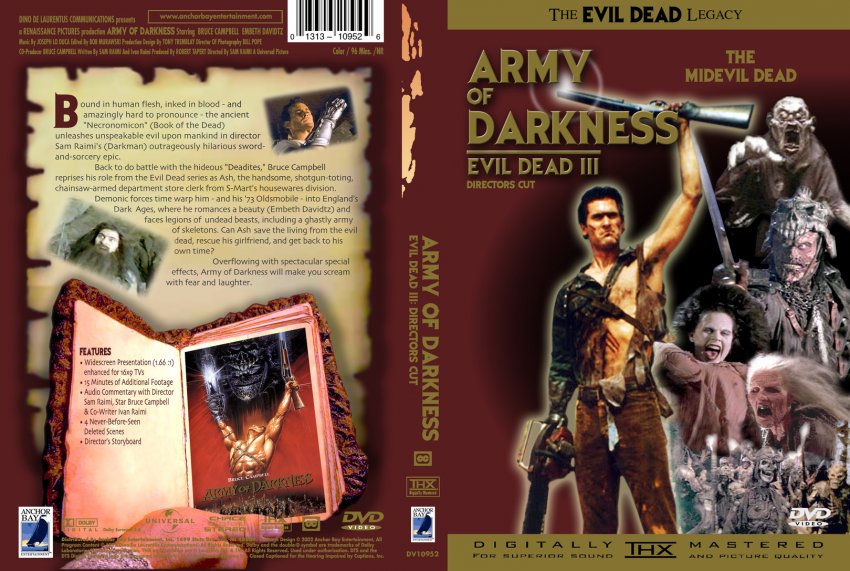 EVIL DEAD 3 ARMY OF DARKNESS DIRECTORS CUT