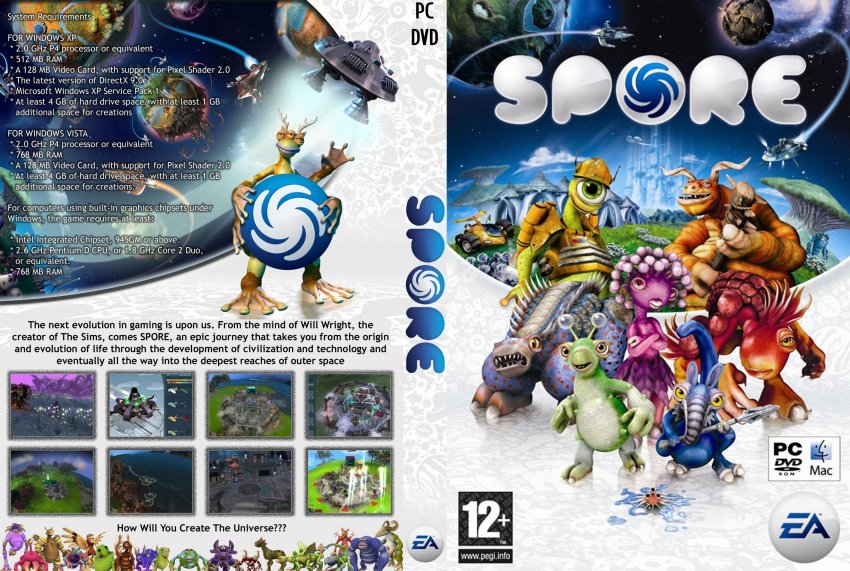 Spore- PC Game Covers - Spore :: DVD Covers.