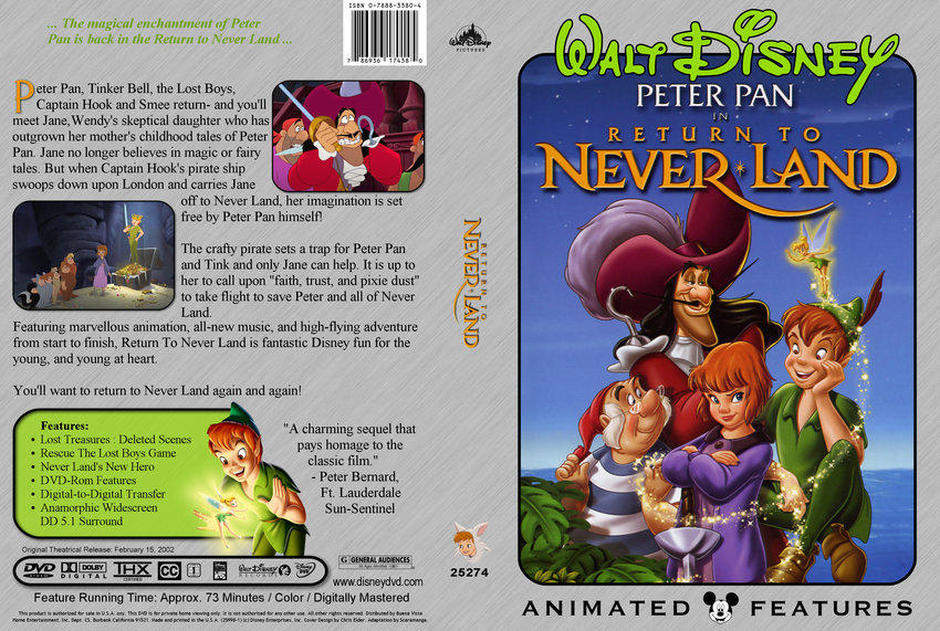 Return To Neverland Movie Dvd Custom Covers 67ds Peter Pan In Return To Neverland Dvd Covers