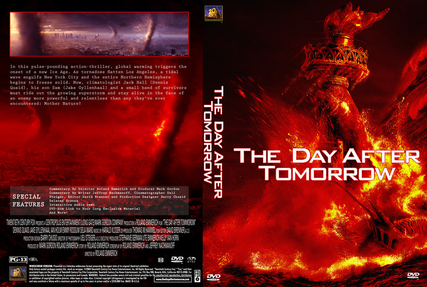The Day After Tomorrow Custom - Movie DVD Custom Covers - 70day custom
