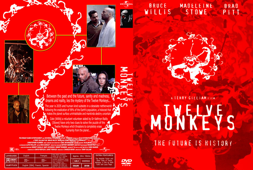 12 Monkeys - Movie DVD Custom Covers - 71twelve-monkeys ...