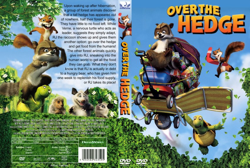 Over The Hedge- Movie DVD Custom Covers - 7201Over The Edge2 :: DVD Covers.