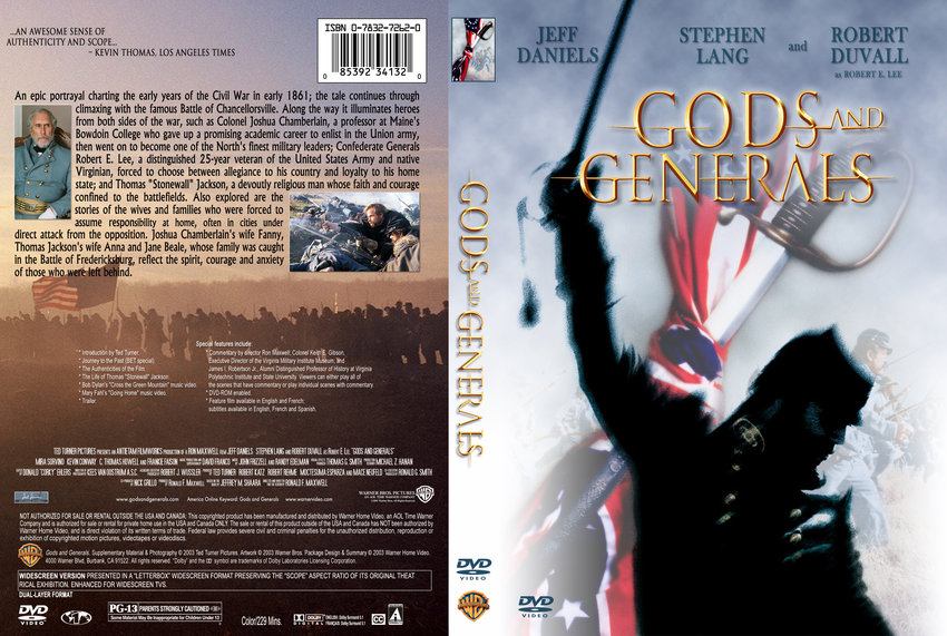 Gods and Generals - Movie DVD Custom Covers - 720godsandgenerals ...