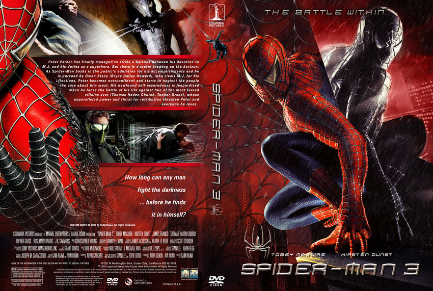 Spider-Man 3- Movie DVD Custom Covers - 753Spiderman 3 CyberClown V...