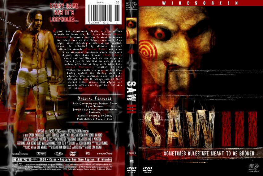 Saw 3- Movie DVD Custom Covers - 8428Saw III :: DVD Covers.