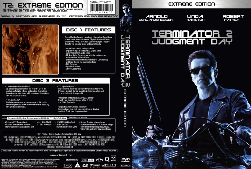 Terminator 2 - Movie DVD Custom Covers - 964t2 - cstm by static14