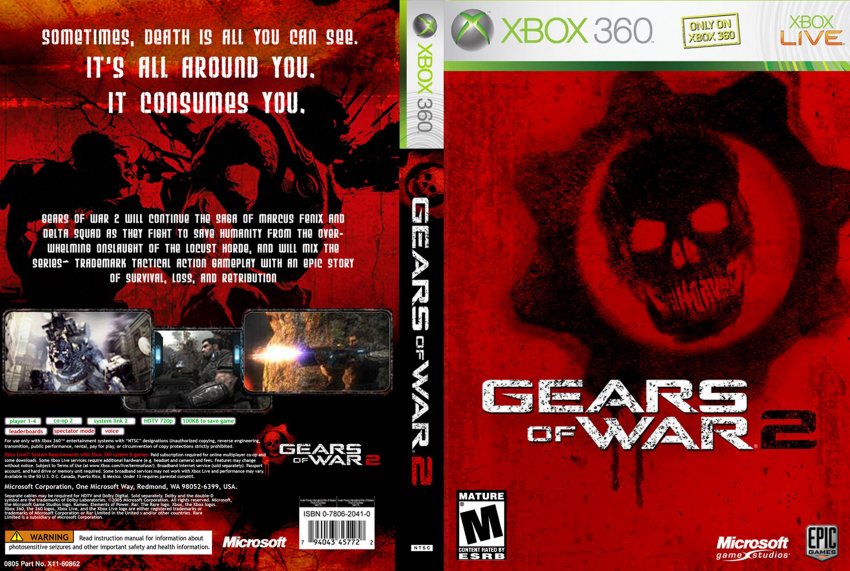 Gears Of War 2 (Game Of The Year) (Bilingal Cover) (XBOX360) on XBOX360 Game