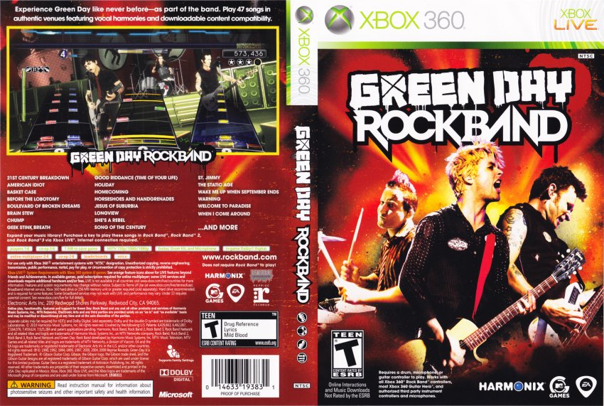 Green Day Rock Band