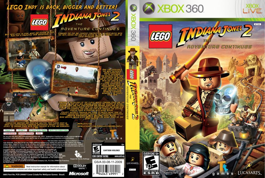 Lego Indiana Jones 2: The Adventure Continues (Xbox 360) Full HD - 1080 