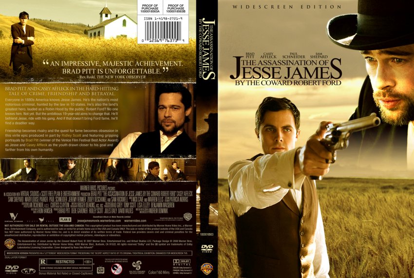 The Assassination Of Jesse James By The Coward Robert Ford - Movie DVD ...