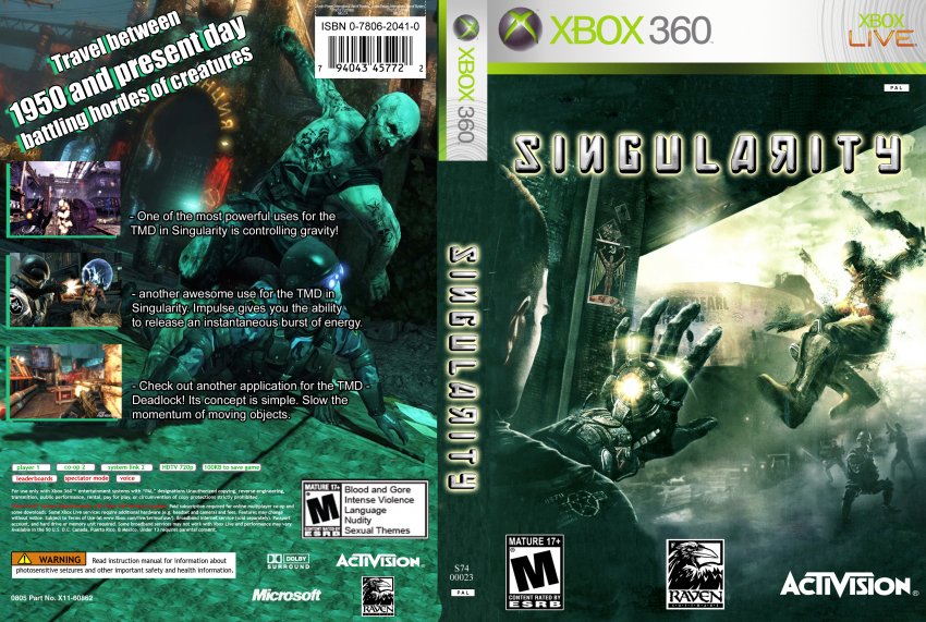 Сохранить игру xbox. Сингулярити Xbox 360. Singularity игра Xbox 360. Bodycount Xbox 360 Cover. Gun Xbox 360 обложка.