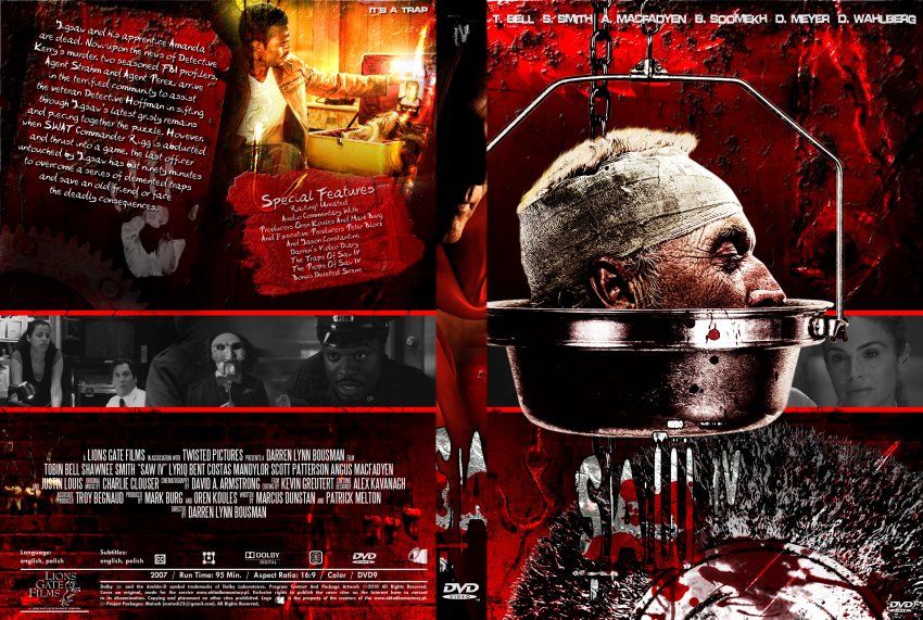 Saw 4- Movie DVD Custom Covers - Saw 4-by Matush :: DVD Covers.