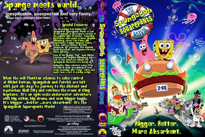 The Spongebob Squarepants Movie Dvd Cover