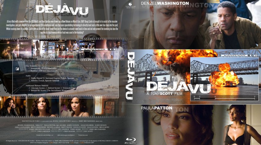 Deja Vu- Movie Blu-Ray Custom Covers - 2165CORRME D j Vu BR :: DVD Covers.