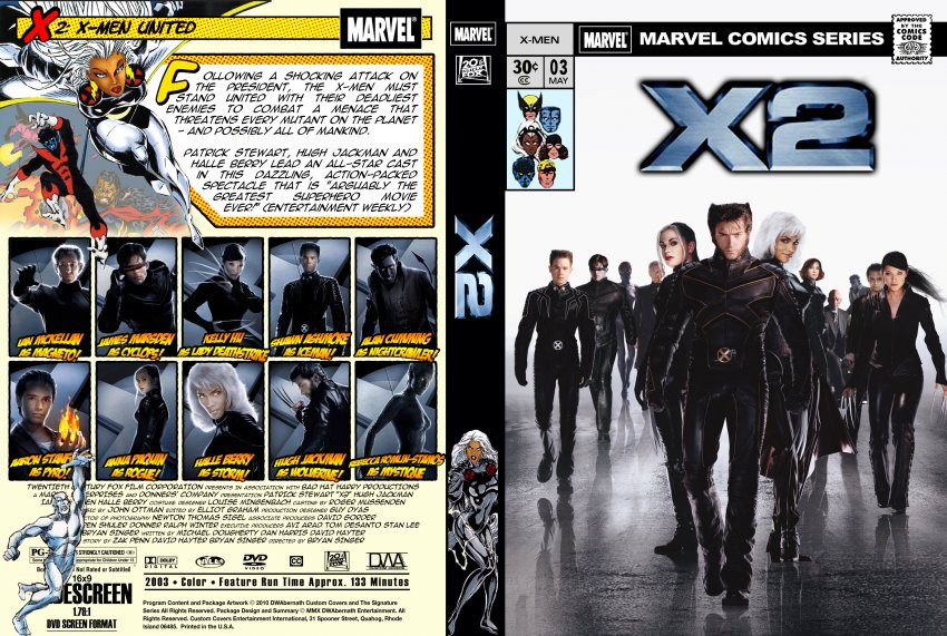 X2 dvd cover series