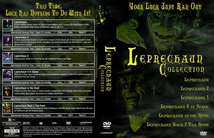 Leprechaun Collection - Movie Dvd Custom Covers - Leprechaun Coll ...