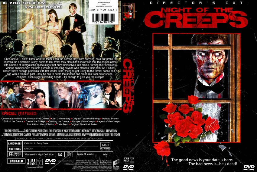 Night of the creeps recover. Creepin обложка. Здравствуй, ночь (DVD).