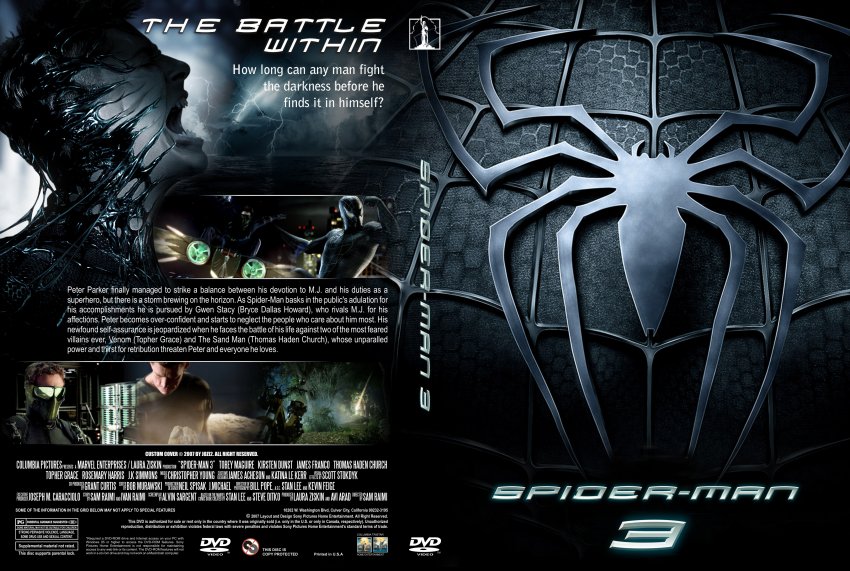 Spider-Man 3- Movie DVD Custom Covers - spiderman 3 blk cvr.JPG :: ...