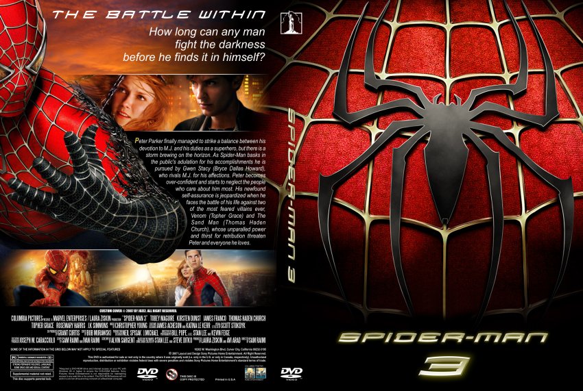 Spider-Man 3- Movie DVD Custom Covers - spiderman 3 red cvr.JPG :: ...