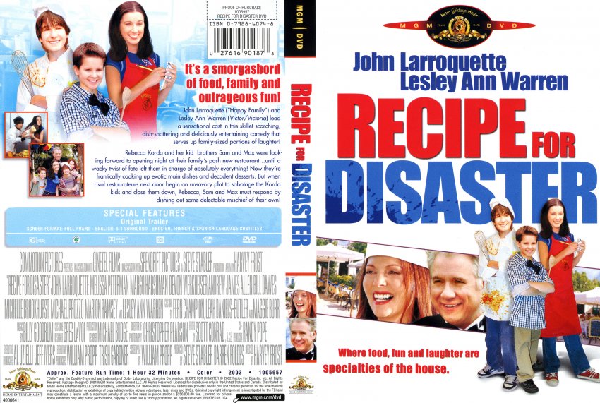 Recipe for Disaster - Movie DVD Scanned Covers - 10Recipe for Disaster