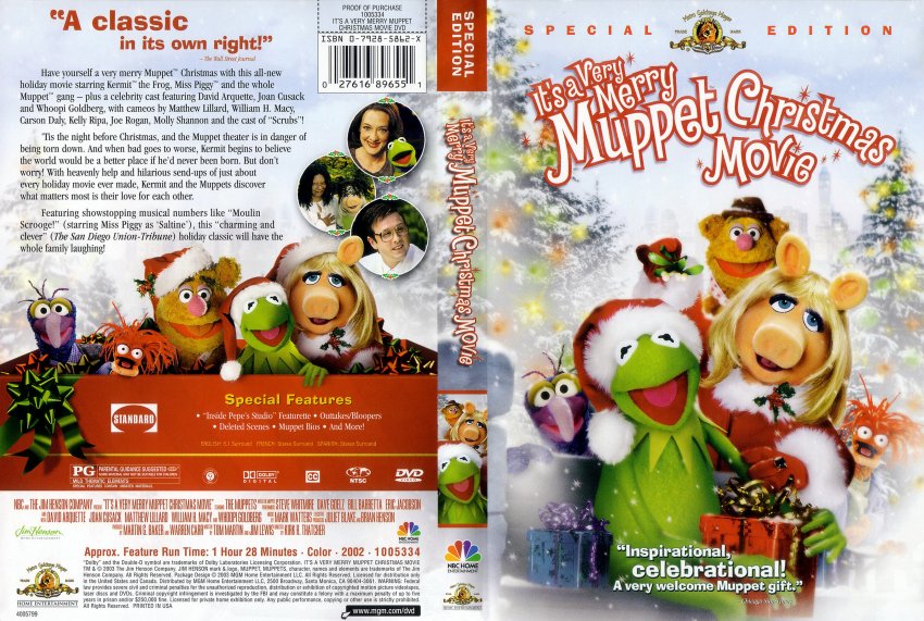 It's A Very Merry Muppet Christmas Movie DVD Scanned Covers 1120It