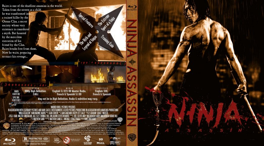 Ninja Assassin (2009) dvd movie cover