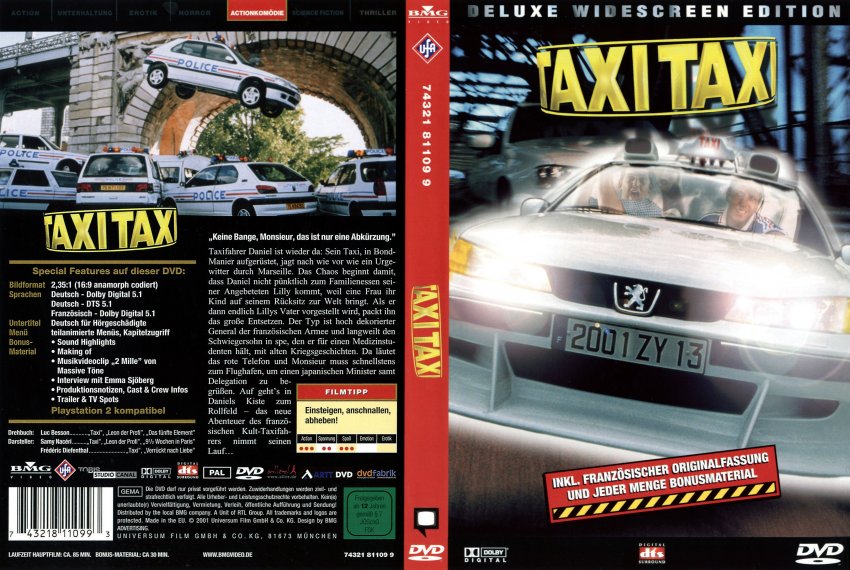 Taxi Taxi Movie Dvd Scanned Covers 211taxi Taxi Dwe R2 De Scan Hires Dvd Covers