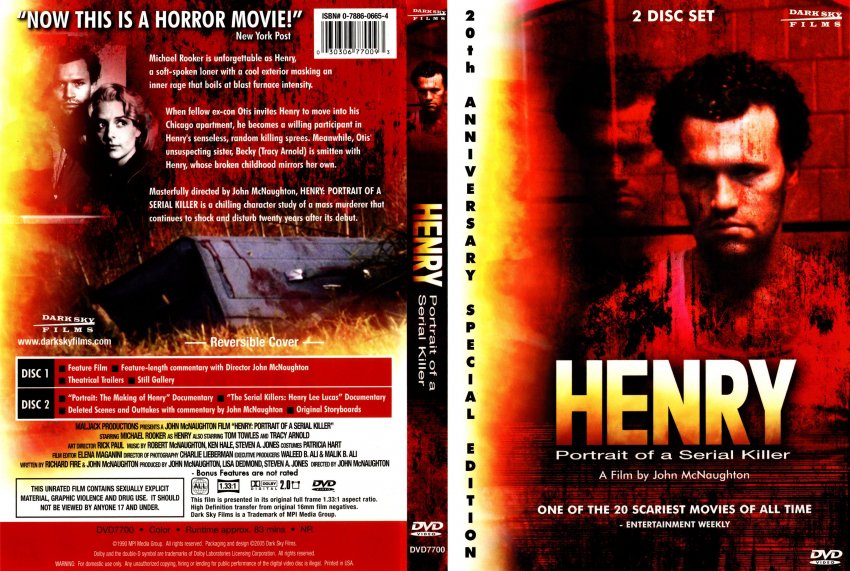 Henry:Portrait Of A Serial Killer- Movie DVD Scanned Covers - 2121Henry Sid...